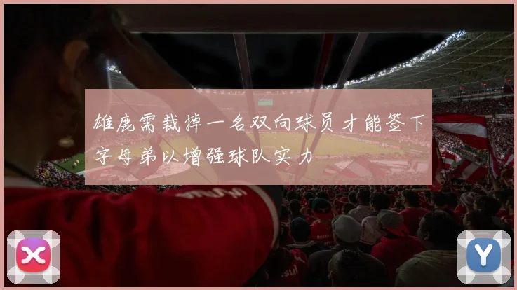 雄鹿需裁掉一名双向球员才能签下字母弟以增强球队实力