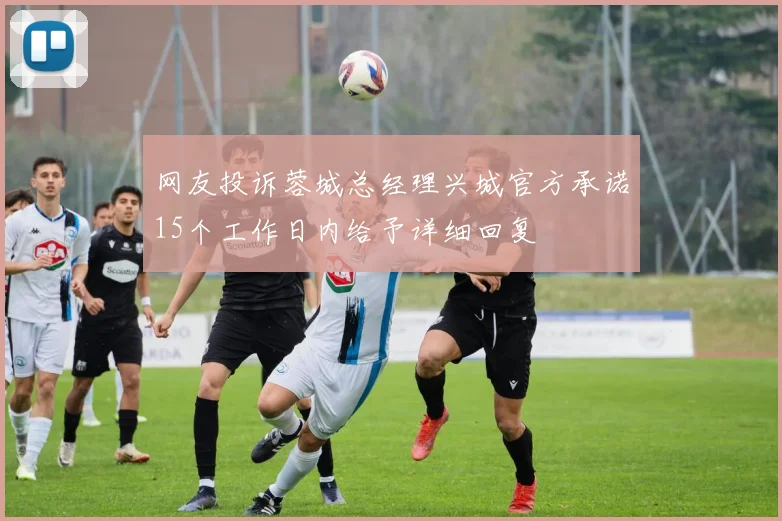 网友投诉蓉城总经理兴城官方承诺15个工作日内给予详细回复